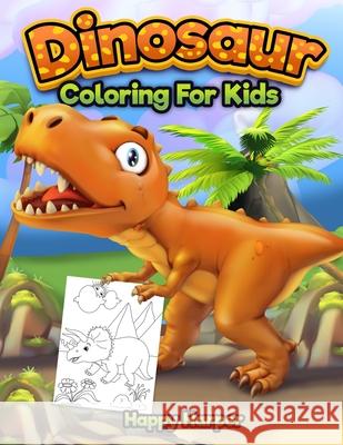 Dinosaur Coloring Book Hall, Harper 9781989543009 Happy Harper - książka