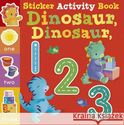 Dinosaur Dinosaur 123: Sticker Activity Book Villetta Craven, Sanja Rescek 9781664340350 Tiger Tales - książka