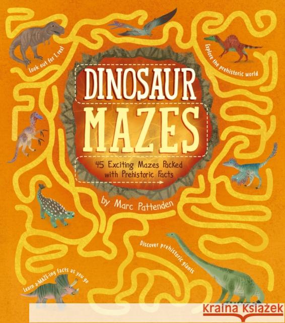 Dinosaur Mazes: 45 Exciting Mazes Packed with Prehistoric Facts Matt Yeo 9781398813748 Arcturus Publishing Ltd - książka