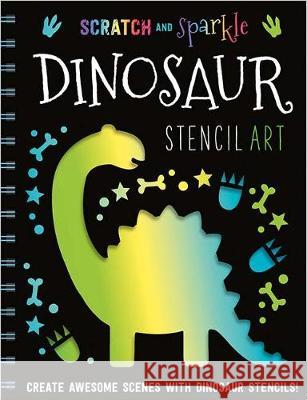 Dinosaur Stencil Art Stuart Lynch   9781789470376 Make Believe Ideas - książka