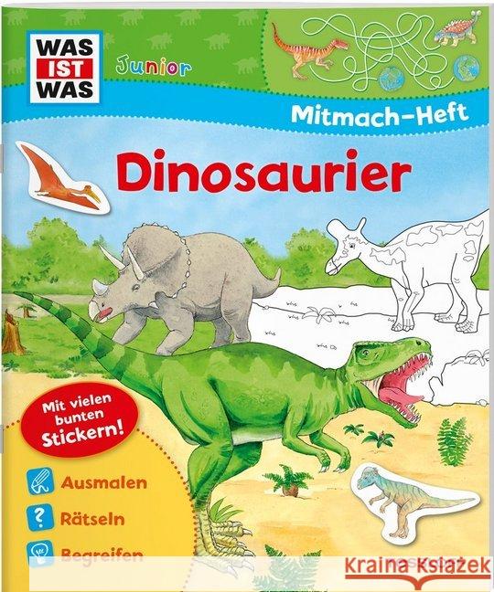 Dinosaurier, Mitmach-Heft : Ausmalen. Rätseln. Begreifen Schuck, Sabine 9783788675684 Tessloff - książka