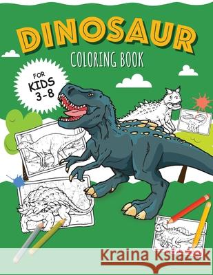 DINOSAURS - Coloring Book for Boys: Color 30 kinds of dinosaurs and recognize them by name! Oliver Brooks 9781801010238 Halcyon Time Ltd - książka