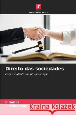 Direito das sociedades C Sahila P Maheswari  9786206048688 Edicoes Nosso Conhecimento - książka