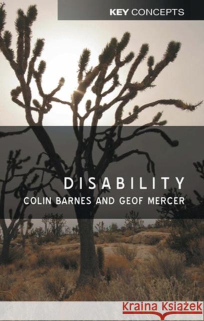 Disability Colin Barnes G. Mercer Geof Mercer 9780745625089 Polity Press - książka