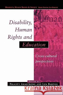 Disability, Human Rights and Education  9780335204571 OPEN UNIVERSITY PRESS - książka