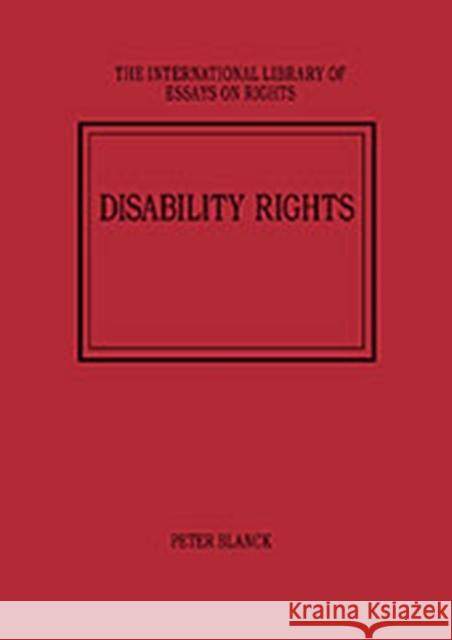 Disability Rights  9780754624523 Ashgate Publishing Limited - książka
