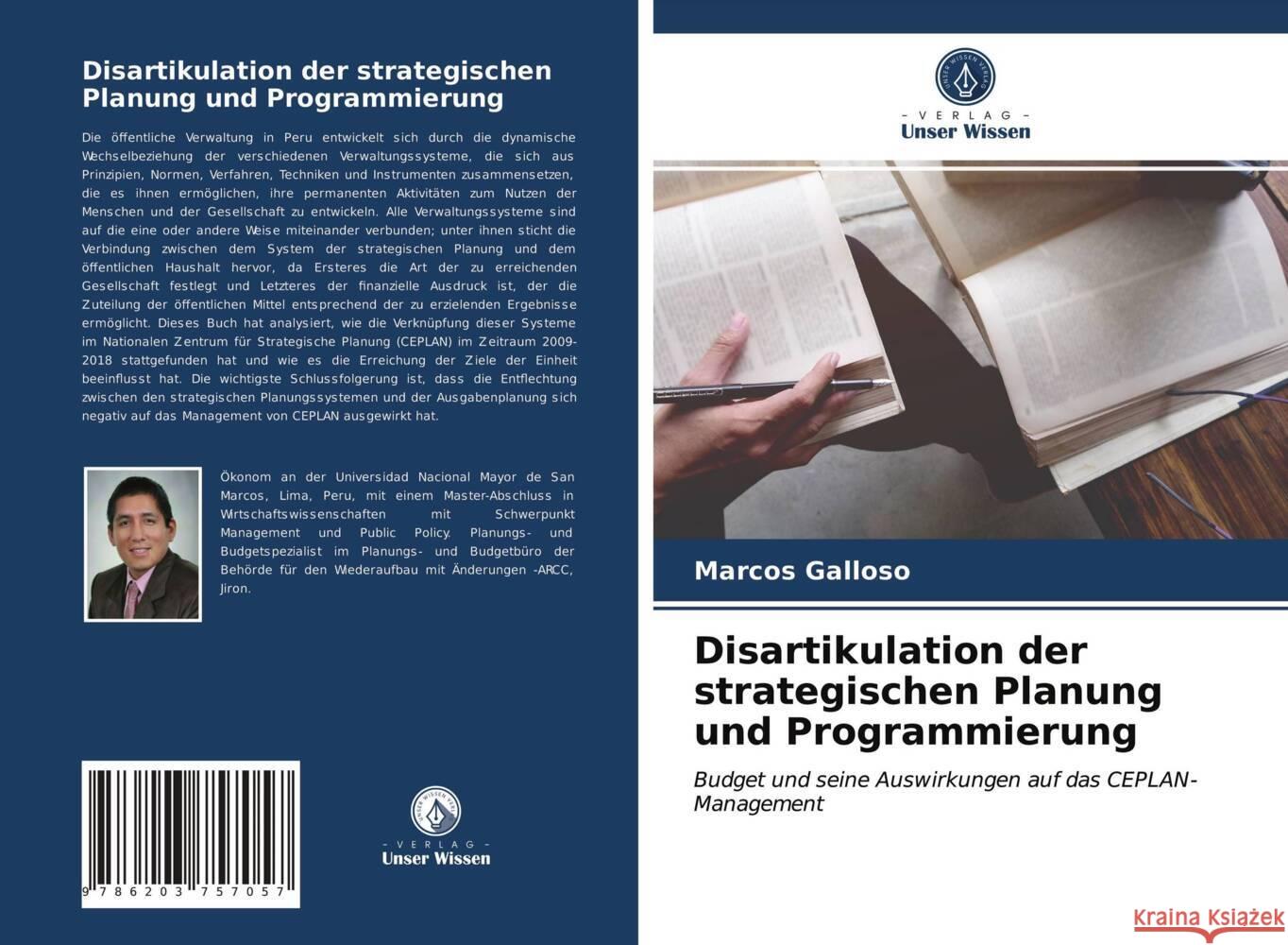 Disartikulation der strategischen Planung und Programmierung Galloso, Marcos 9786203757057 Verlag Unser Wissen - książka