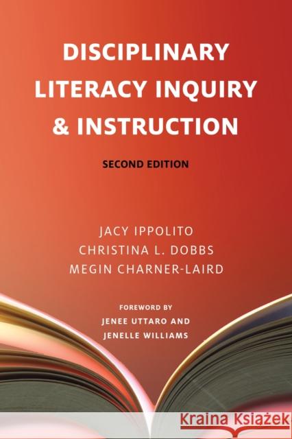 Disciplinary Literacy Inquiry and Instruction Jenelle Williams 9781682539019 Harvard Educational Publishing Group - książka