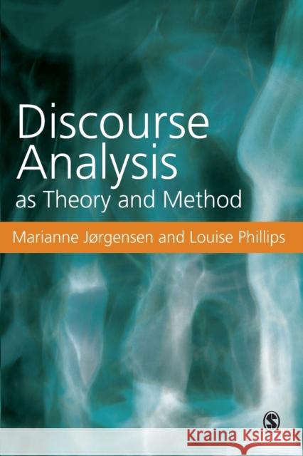 Discourse Analysis as Theory and Method Marianne W. Jorgensen 9780761971122  - książka