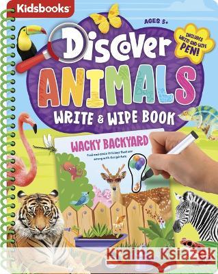 Discover Spiral Wipe-Clean Animals Kidsbooks 9781638541363 Kidsbooks LLC - książka