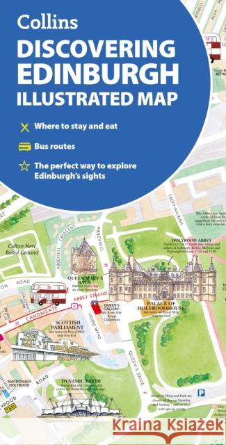 Discovering Edinburgh Illustrated Map: Ideal for Exploring Collins Maps 9780008663476 HarperCollins Publishers - książka