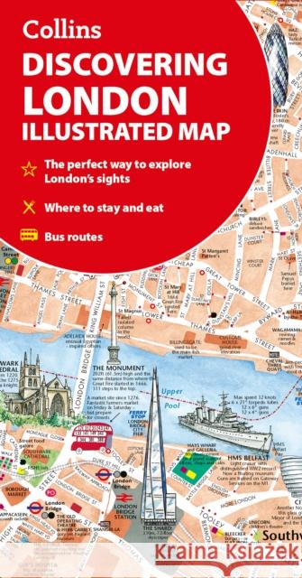 Discovering London Illustrated Map Collins Maps 9780008724658 HarperCollins Publishers - książka
