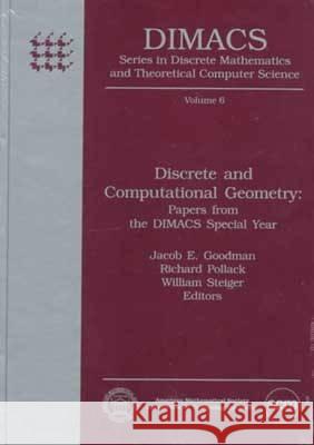 Discrete and Computational Geometry : Papers from the DIMACS Special Year  9780821865958 American Mathematical Society - książka