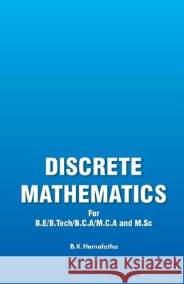 Discrete Mathematics B. K. Hemalatha 9788119042555 Shanlax Publications - książka