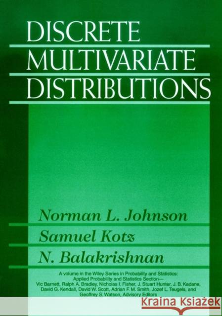 Discrete Multivariate Distributions Norman L. Johnson N. Balakrishnan Samuel Kotz 9780471128441 Wiley-Interscience - książka