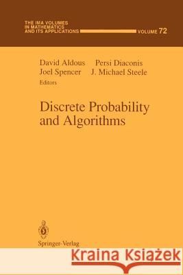 Discrete Probability and Algorithms David Aldous Persi Diaconis Joel Spencer 9781461269052 Springer - książka