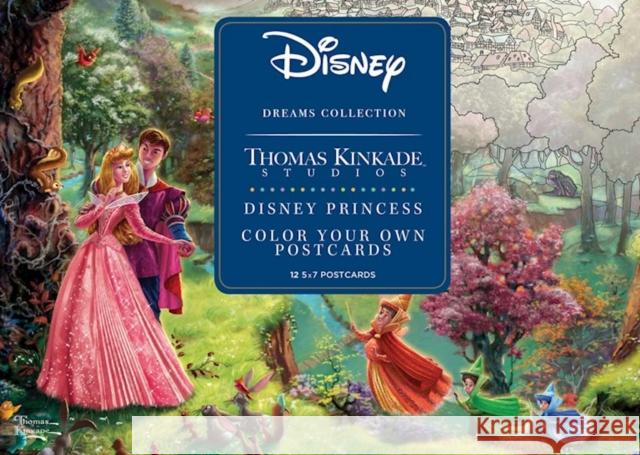 Disney Dreams Collection Thomas Kinkade Studios Disney Princess Color Your Own P Thomas Kinkade 9781524855642 Andrews McMeel Publishing - książka