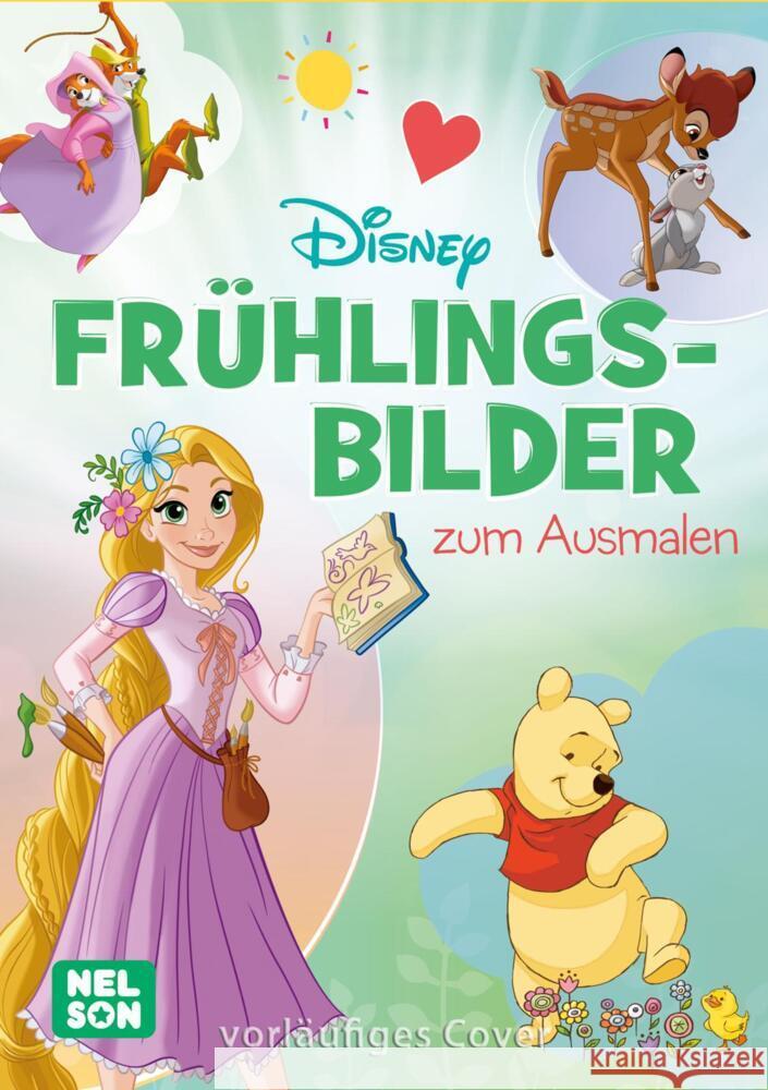 Disney: Frühlingsbilder zum Ausmalen  9783845124896 Nelson - książka