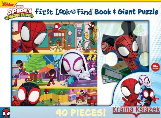 Disney Junior Mavel Spidy & His Amazing Friends First Look & Find Book & Giant Puzzle P I Kids 9781503767331 Phoenix International Publications, Incorpora - książka