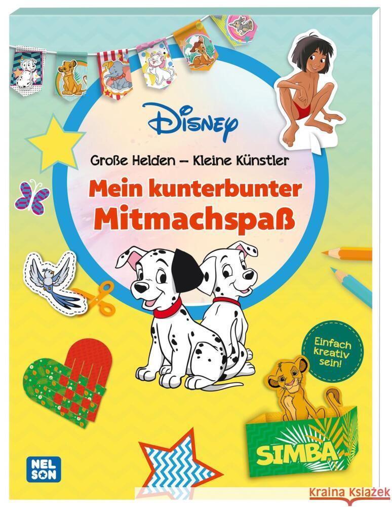 Disney Klassiker: Große Helden - Kleine Künstler: Mein bunter Mitmachspaß  9783845122274 Nelson - książka