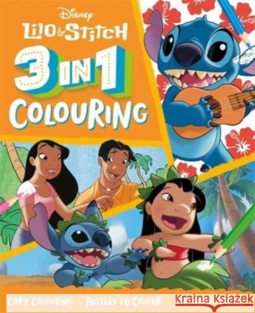 Disney Lilo & Stitch: 3 in 1 Colouring Walt Disney 9781803686806 Bonnier Books Ltd - książka