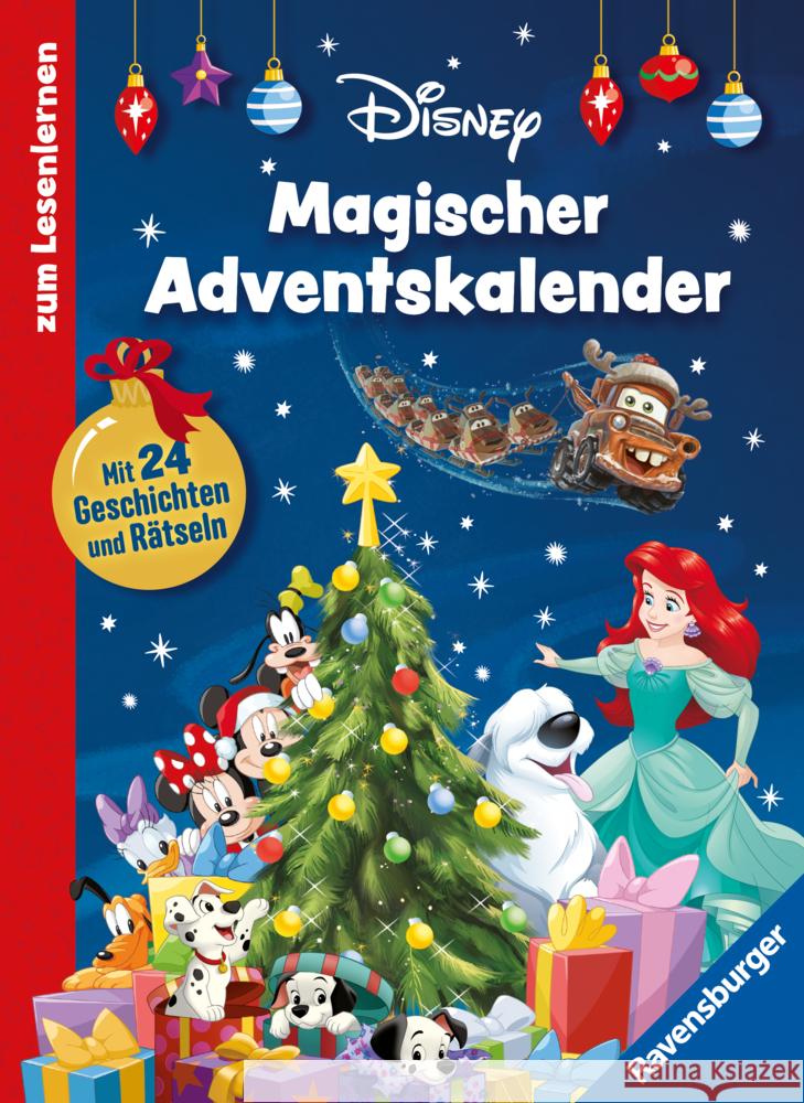 Disney: Magischer Adventskalender zum Lesenlernen Scheller, Anne 9783473497461 Ravensburger Verlag - książka