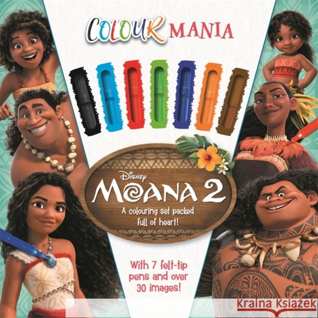 Disney Moana 2: Colourmania Walt Disney 9781835448168 Bonnier Books Ltd - książka