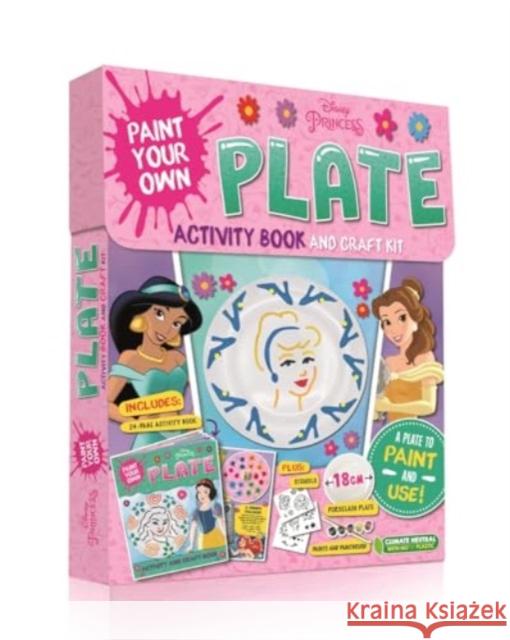 Disney Princess: Paint Your Own Plate Activity Book and Craft Kit Walt Disney 9781837951062 Bonnier Books Ltd - książka