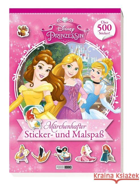 Disney Prinzessin: Märchenhafter Sticker- und Malspaß : Über 500 Sticker  9783833235900 Panini Books - książka