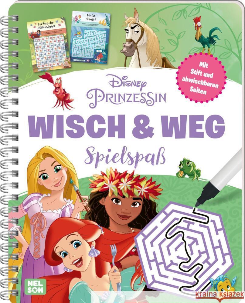 Disney Prinzessin: Wisch & Weg Spielspaß  9783845124155 Nelson - książka