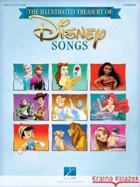 DISNEY SONGS ILLUSTRATED TREASURY HAL LEONARD 9781540015303 OMNIBUS PRESS SHEET MUSIC - książka