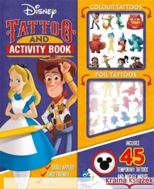 Disney: Tattoo and Activity Book Walt Disney 9781837713134 Bonnier Books Ltd - książka