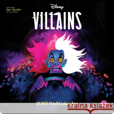 Disney Villains 2025 Wall Calendar Chronicle Books 9781797228815 Chronicle Books - książka