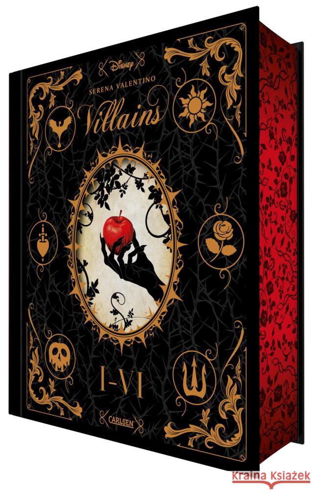 Disney Villains: Villains Band I-VI: Luxusausgabe mit Farbschnitt im düsteren Dark-Fantasy-Setting Valentino, Serena 9783551281319 Carlsen - książka