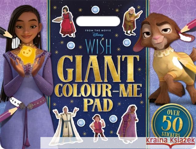 Disney Wish: Giant Colour Me Pad Walt Disney 9781837951512 Bonnier Books Ltd - książka