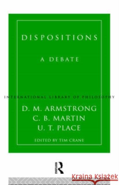 Dispositions: A Debate Armstrong, D. M. 9780415144322 Routledge - książka