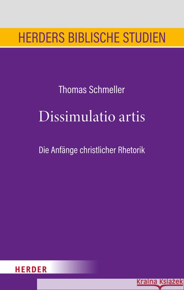 Dissimulatio Artis Thomas Schmeller 9783451398018 Verlag Herder - książka