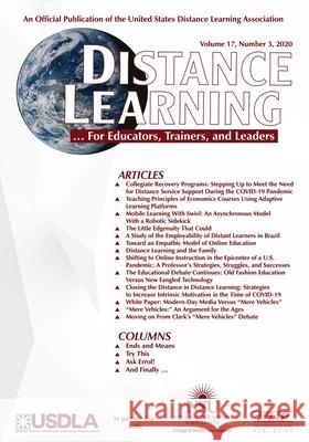 Distance Learning Volume 17 Issue 3 2020 Michael Simonson 9781648024016 Information Age Publishing - książka