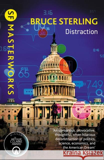 Distraction Bruce Sterling 9781399640381 Orion Publishing Co - książka