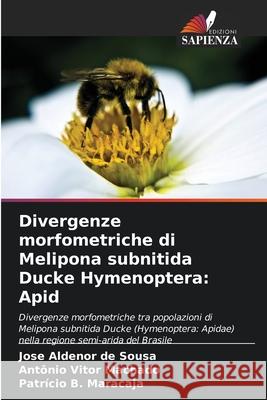 Divergenze morfometriche di Melipona subnitida Ducke Hymenoptera: Apid Sousa, Jose Aldenor de, Machado, Antônio Vitor, Maracaja, Patrício B. 9786207840595 Edizioni Sapienza - książka