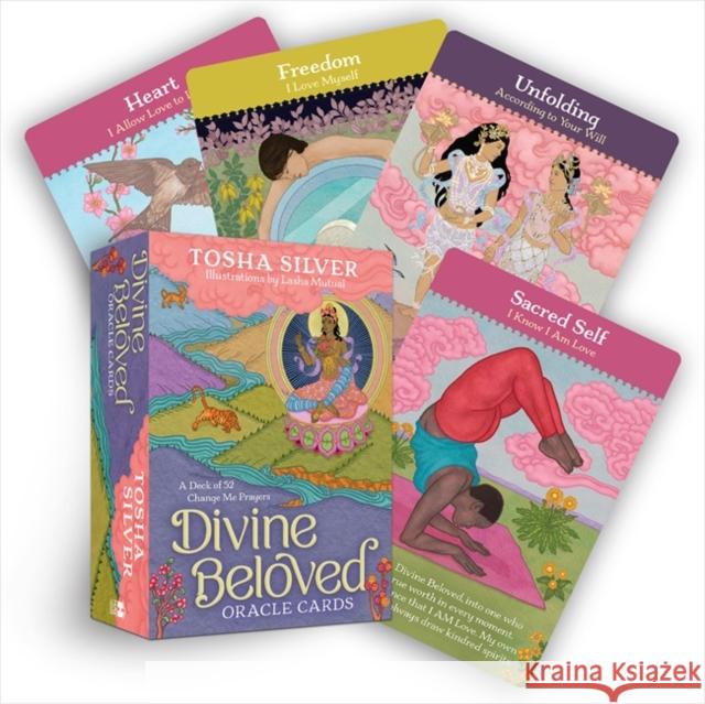 Divine Beloved Oracle Cards: A Deck of 52 Change Me Prayers Tosha Silver 9781401963255 Hay House - książka