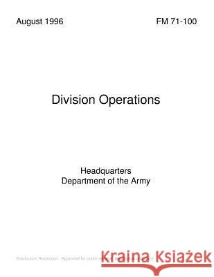 Division Operations Department Of the Army 9781494864293 Createspace Independent Publishing Platform - książka