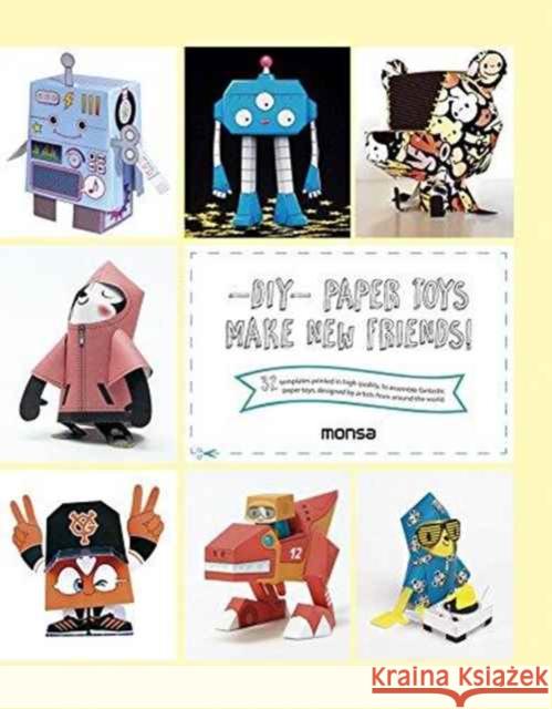 DIY Paper Toys Patricia Martinez 9788416500192 ROUNDHOUSE PUBLISHING GROUP - książka