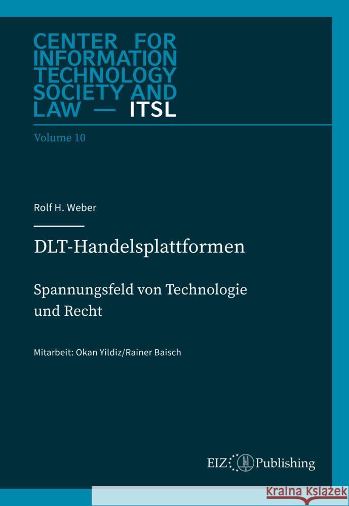DLT-Handelsplattformen Weber, Rolf H. 9783038055358 buch & netz - książka