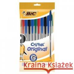 Długopis Cristal Original pouch 10szt mix BIC  3086121601125 Bic - książka