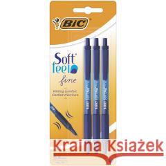 Długopis Soft Feel niebieski bls 3szt BIC  3086123256460 Bic - książka