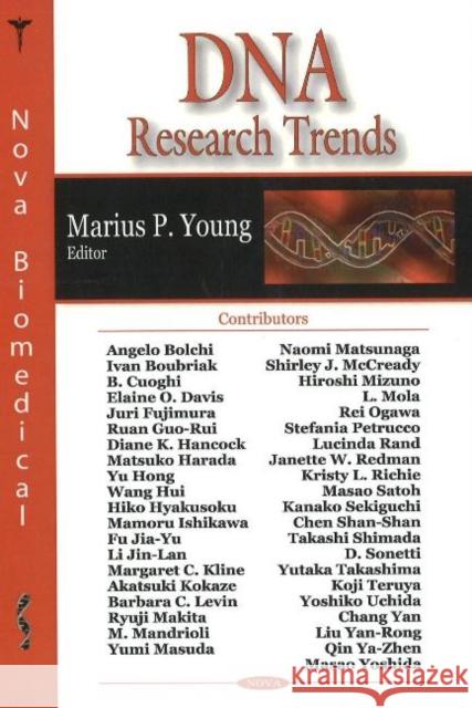 DNA Research Trends Marius P Young 9781600216466 Nova Science Publishers Inc - książka