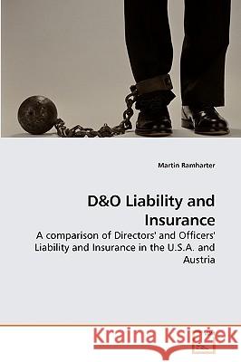 D&O Liability and Insurance Martin Ramharter 9783639189889 VDM Verlag - książka