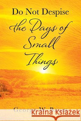 Do Not Despise the Days of Small Things George W Baum 9781977207258 Outskirts Press - książka