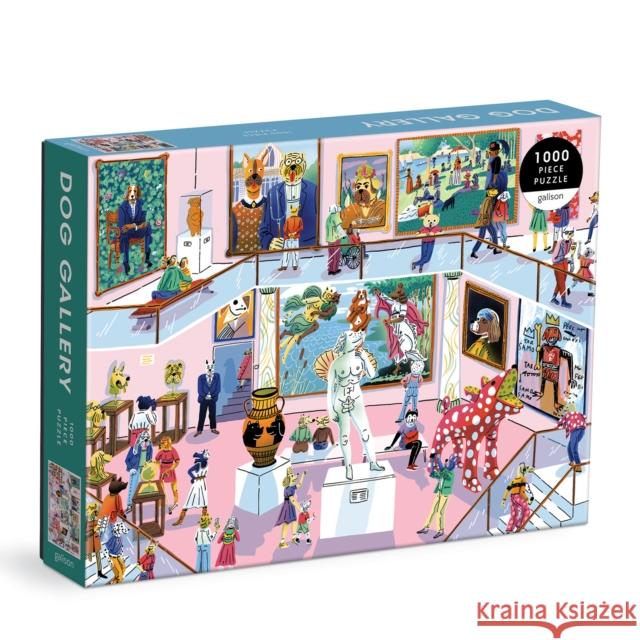 DOG GALLERY 1000 PIECE PUZZLE GALISON 9780735372238 CHRONICLE GIFT/STATIONERY - książka